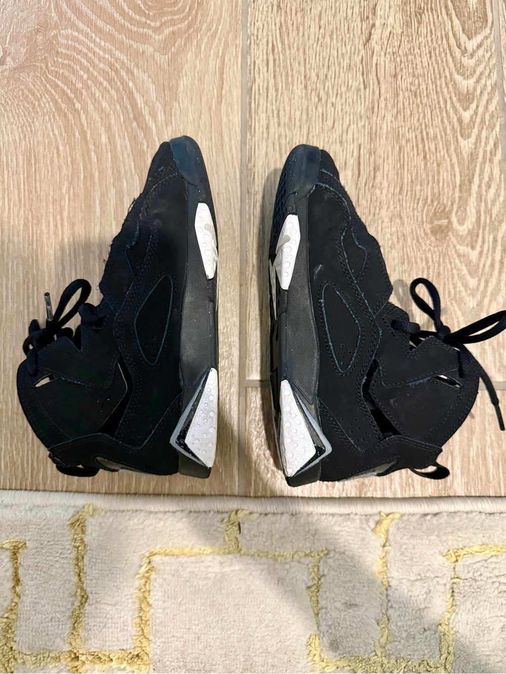Jordan Kids Black and White Sneakers